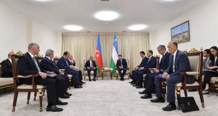 Mikayıl Cabbarov Özbəkistanda görüşlər keçirdi - Foto, Yenilənib