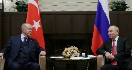 Ərdoğan və Putinin görüşü başlayıb