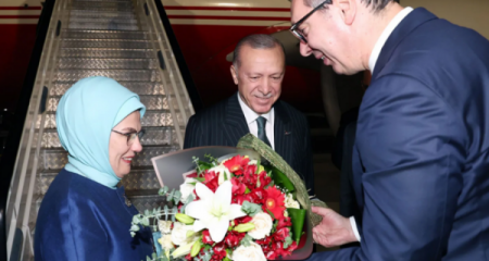 Ərdoğan Serbiyaya səfər edib