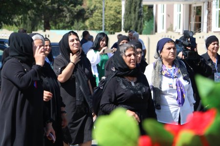 Masallıda qəhrəman şəhidlərimzin adına ehsanat verildi - Şəhid ailələri və qazilərlə görüş