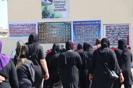 Masallıda qəhrəman şəhidlərimzin adına ehsanat verildi - Şəhid ailələri və qazilərlə görüş