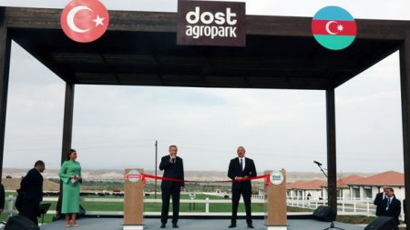Azərbaycan və Türkiyə prezidentləri Zəngilanda “Dost Aqropark”ın birinci mərhələsinin açılışında - FOTO