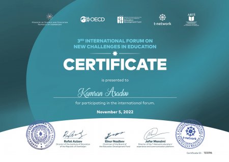 Təhsil nazirliyi tədbirdə iştirak etməyən şəxslərə 20 manata sertifikat satıb - QALMAQAL Təhsil nazirliyi tədbirdə iştirak etməyən şəxslərə 20 manata sertifikat satıb - QALMAQAL