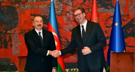 Azərbaycan və Serbiya prezidentləri mətbuata bəyanatlarla çıxış edirlər