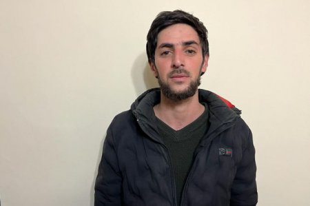 Dəmir yolundan oğurluq edən şəxs TUTULDU - VİDEO