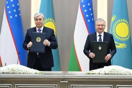 Özbəkistanla Qazaxıstan arasında sərhədlərin demarkasiyası haqqında saziş imzalanıb
