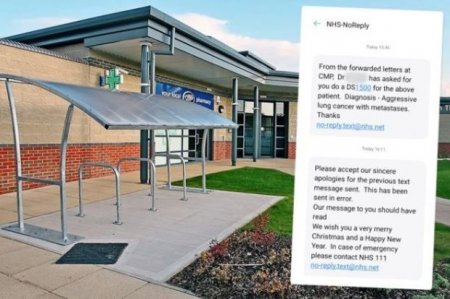 Xəstəxana pasiyentlərinə bayram təbriki əvəzinə xərçəngə tutulduqları barədə mesaj göndərib