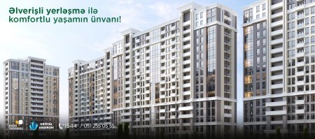 “Park Yasamal”dan göl mənzərəli mənzillər!