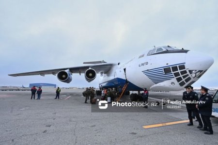 Fövqəladə Hallar Nazirliyinin növbəti yardımı Türkiyəyə yola salındı - YENİLƏNİB + FOTO