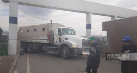 Azərbaycan FHN-in Türkiyəyə göndərdiyi növbəti humanitar yardım Kahramanmaraşa çatıb