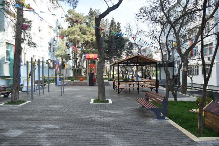 Nəsimi rayonunda növbəti “Abad həyət” sakinlərin istifadəsinə verilib