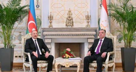 Azərbaycan və Tacikistan liderlərinin müzakirə etdiyi məsələlər açıqlanıb