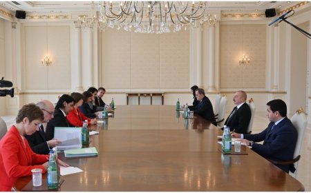 Prezident İlham Əliyev Fransa XİN başçısını qəbul edib