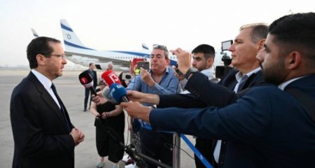 İsrail Prezidenti Azərbaycana səfərə yola düşüb
