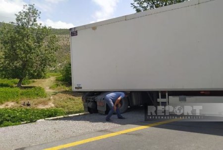 Azərbaycanda ağır qəza: Magistral yol bağlandı - YENİLƏNİB + FOTO