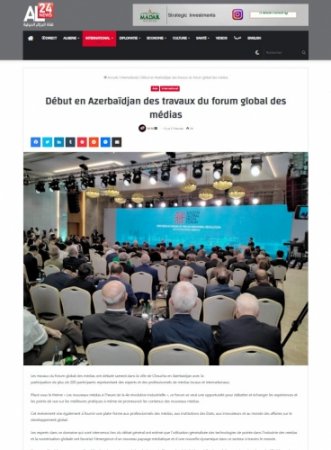 Prezidentin Şuşa Forumundakı çıxışı dünya mediasının diqqət mərkəzində qalmaqda davam edir