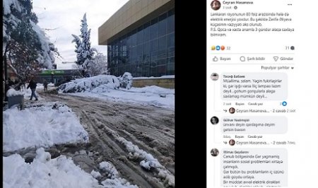 Taleh Qaraşovun qar sınağı: Kənd və qəsəbələrlə əlaqə kəsilib! - FOTO