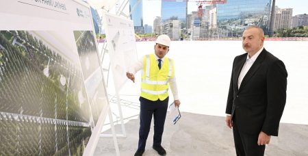 Prezident İlham Əliyev Zəfər parkında - FOTOLAR