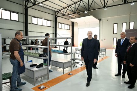 Prezident “PIRSHAGHI” ayaqqabı fabrikinin Laçın filialının AÇILIŞINDA - FOTOLAR