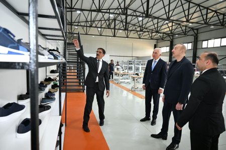 Prezident “PIRSHAGHI” ayaqqabı fabrikinin Laçın filialının AÇILIŞINDA - FOTOLAR