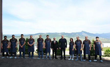 Prezident “PIRSHAGHI” ayaqqabı fabrikinin Laçın filialının AÇILIŞINDA - FOTOLAR