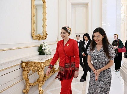 Leyla Əliyeva Atabayeva ilə bir arada - FOTOLAR