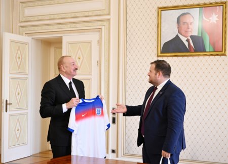 İlham Əliyev Stiven Doutini qəbul etdi - FOTOLAR