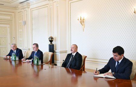 İlham Əliyev Stiven Doutini qəbul etdi - FOTOLAR