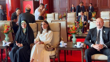 Prezidentlə xanımının paraddan maraqlı - FOTOLAR