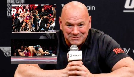 Erməni döyüşçü UFC prezidentini özündən çıxardı