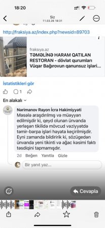 Nərimanov İH qanunsuzluğa şərik çıxdı. Yalanlarını gizlədən ,,pərdəli'' cavab - Prezidentə MÜRACİƏT